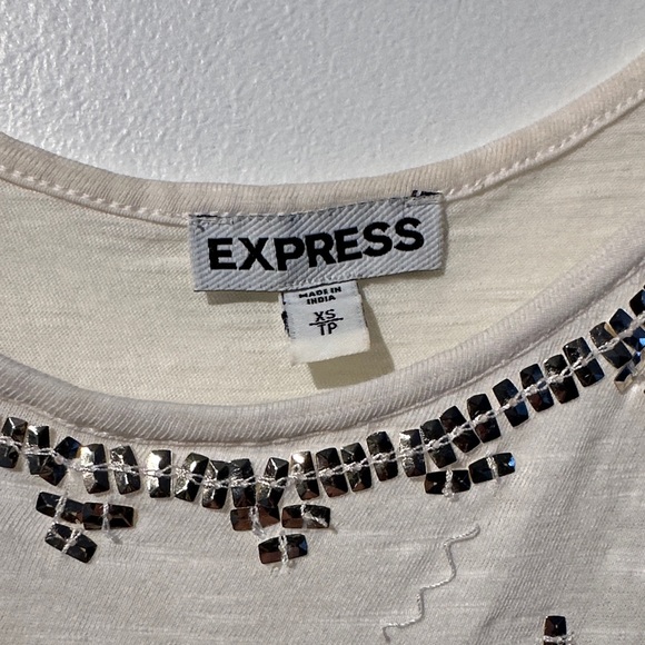 Express Cream Embroidered Camisole - Picture 2 of 3